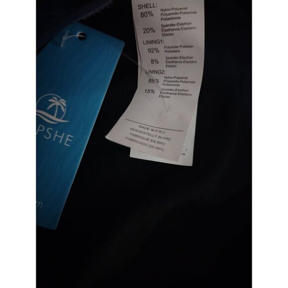 Cupshe Womens Halter One-Piece Swimsuit With Ruched Front XL Blue Nylon, Spandex - Picture 4 of 8